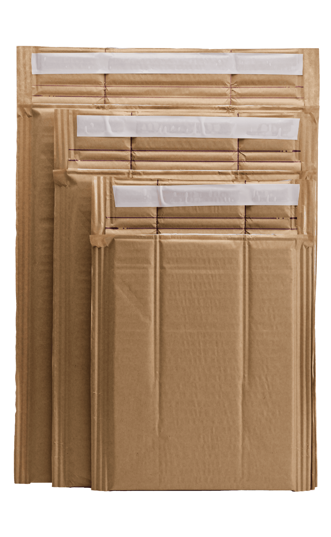 Three WaveKraft mailer sizes